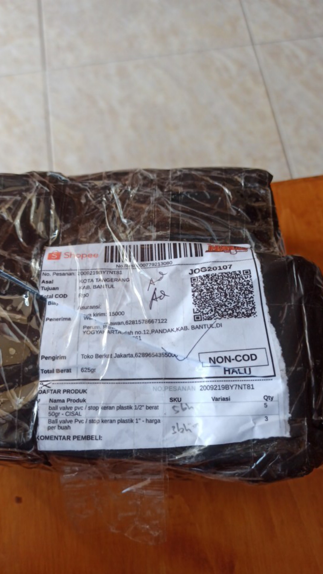 Ball Valve Pvc / Stop Keran Plastik 1 - Harga Per Buah