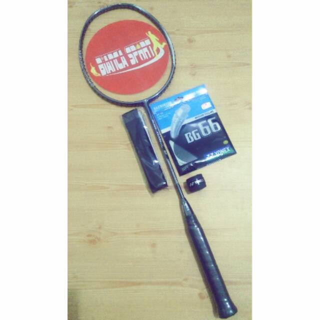 Raket badminton original FLYPOWER black pearl 07