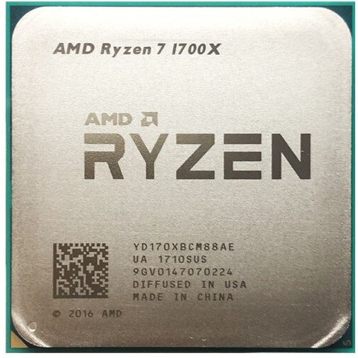 Processor PC AMD Ryzen 7 1700X 8-Cores 16-Threads 3.4 GHz AM4 TDP 95W