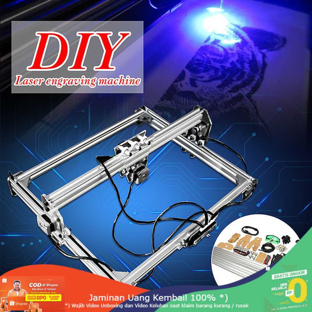 (BISA COD) RVOSTR WOLIKE Laser Engraver CNC Printer DIY DVP6550 3000mW 50x65cm - CN300