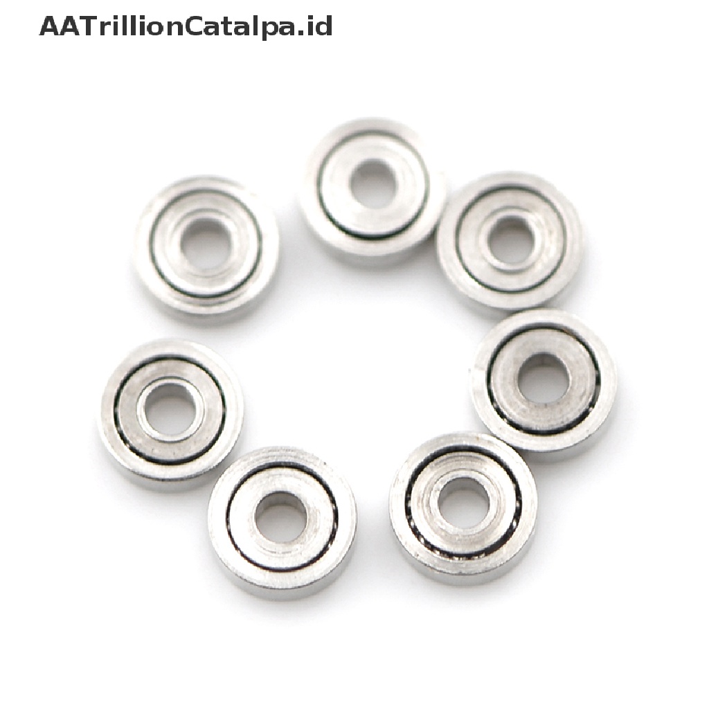 10 Pcs 681ZZ Miniatur Bola Bearings Micro Bahan Metal Ukuran 1x3 X 1mm