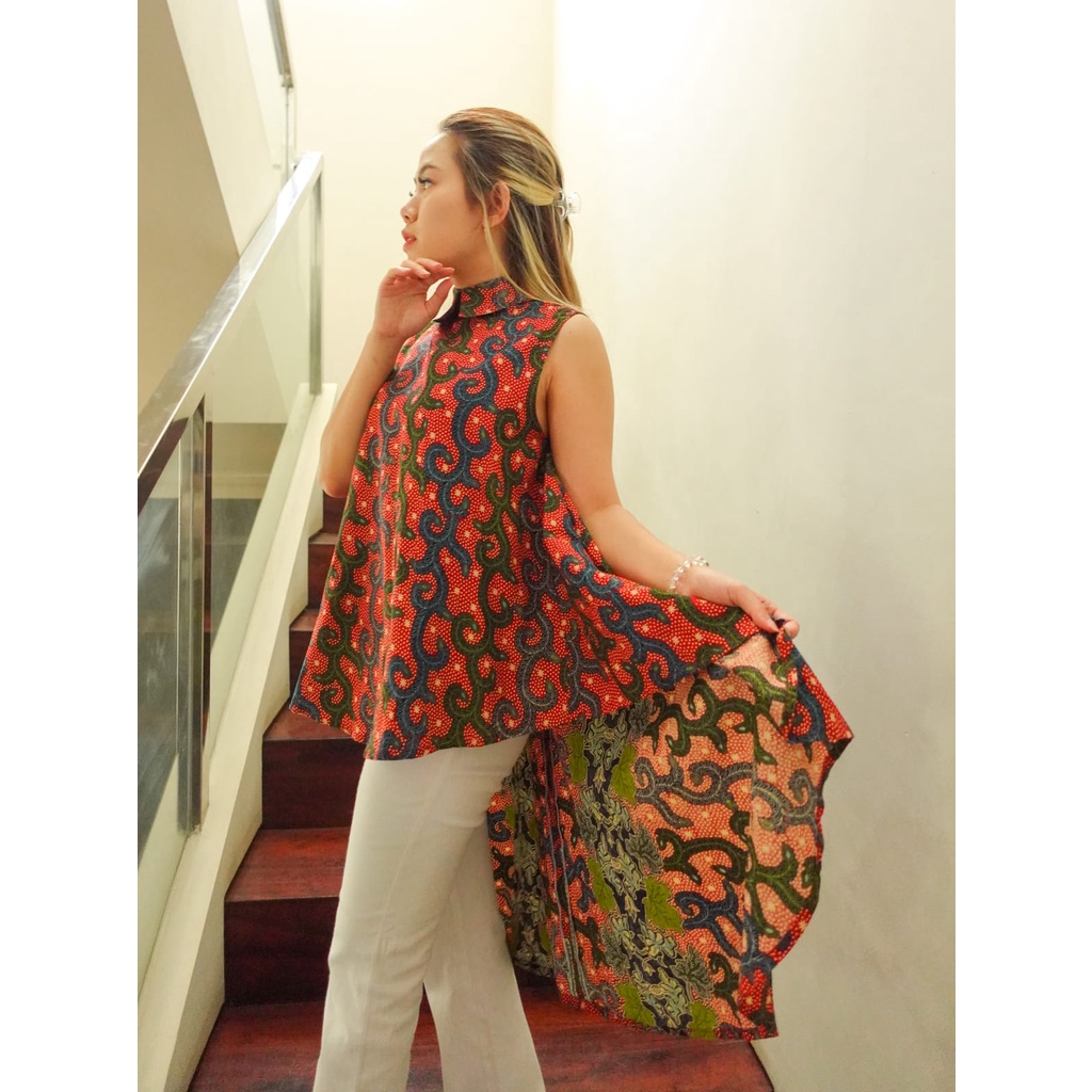 Batik Halter Neck Dress