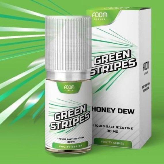 Foom Green Stripes / Icy Honeydew Salt 30ML