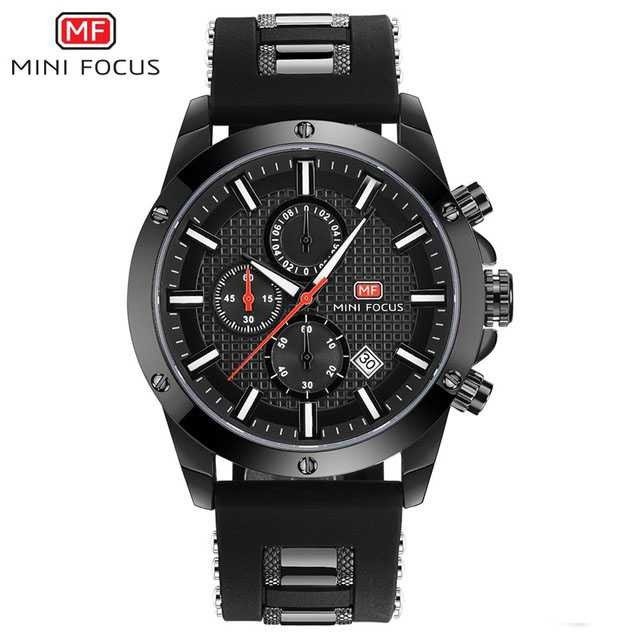 Baru MINI FOCUS Jam Tangan Analog Pria - MF0089G - Hitam