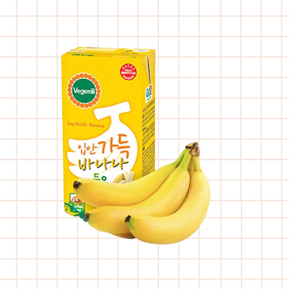 

BANANA UYU / BANANA MIK SOY DRINK (Vegemil - SOY DRINK BANANA MILK 190ml - KOREAN DRINK)