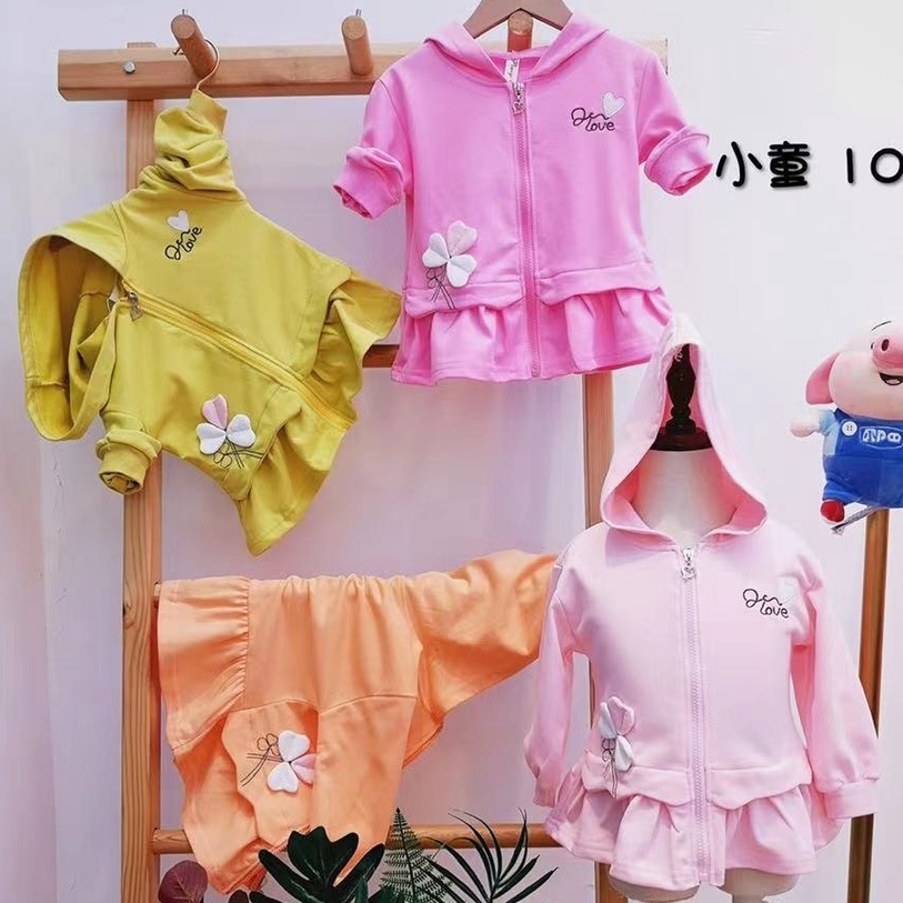 Jaket topi anak perempuan impor