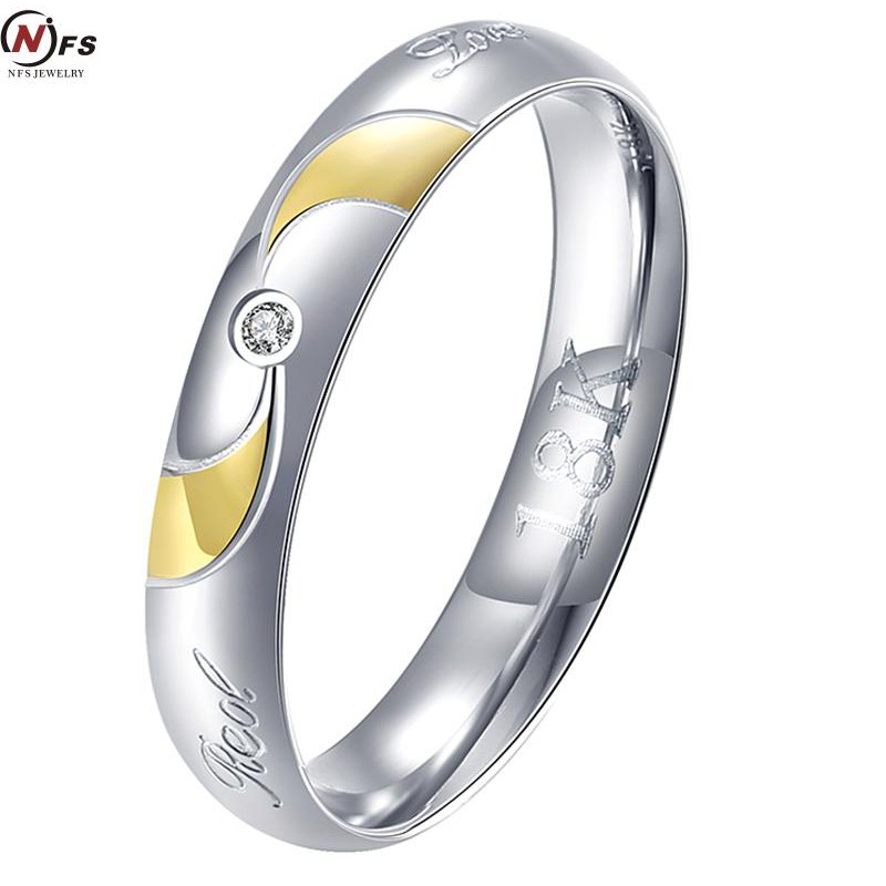 Cincin Couple / Tunangan / Nikah / Pasangan / Titanium C041