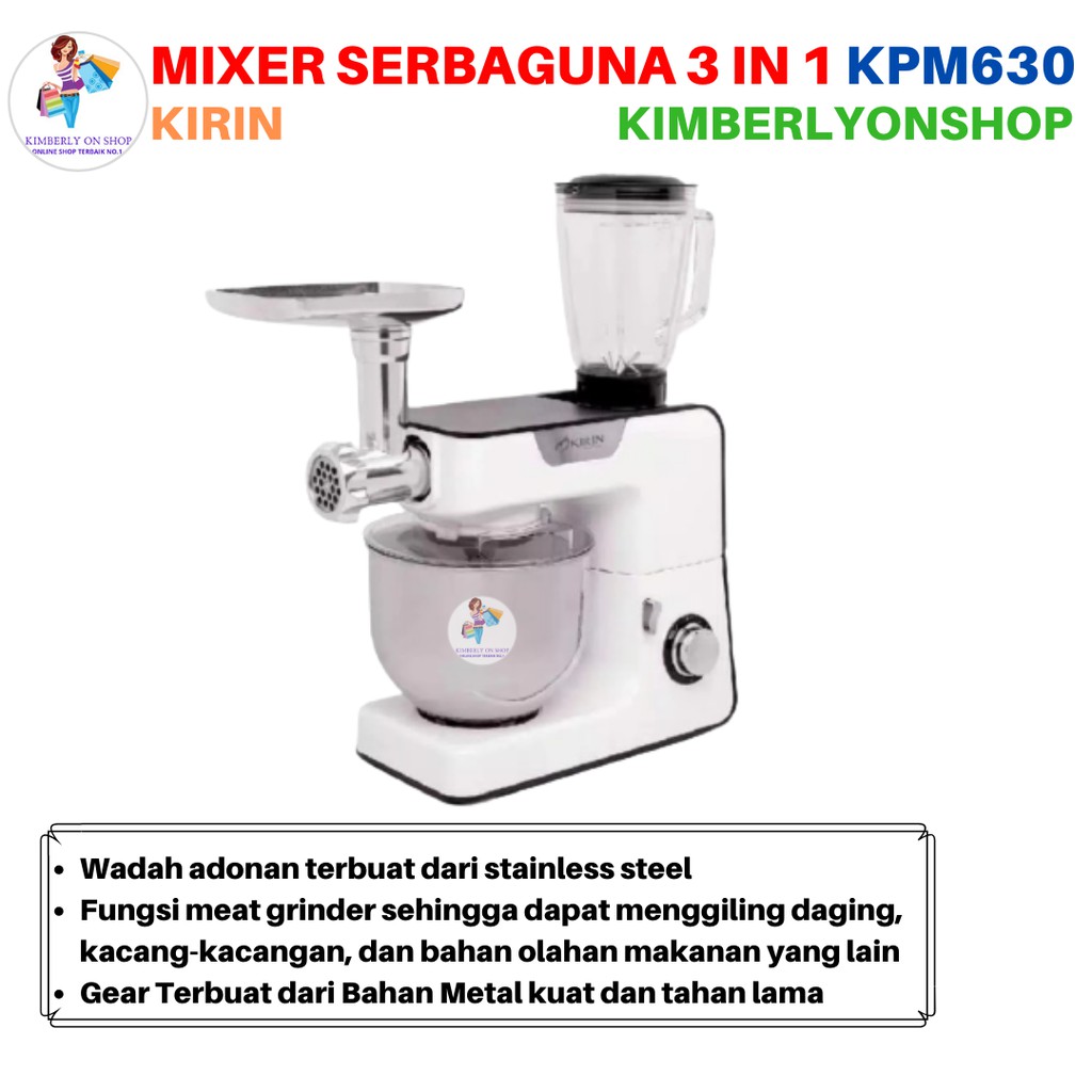 Mixer Penggiling Daging Planetary Standing Kirin KPM630