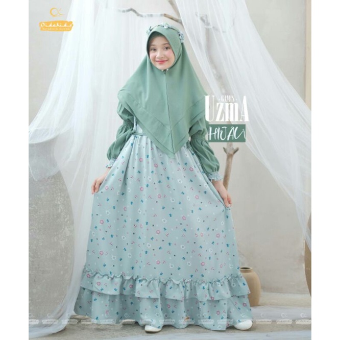 GAMIS ANAK OIDOOKIDS GAMIS UZMA HIJAU