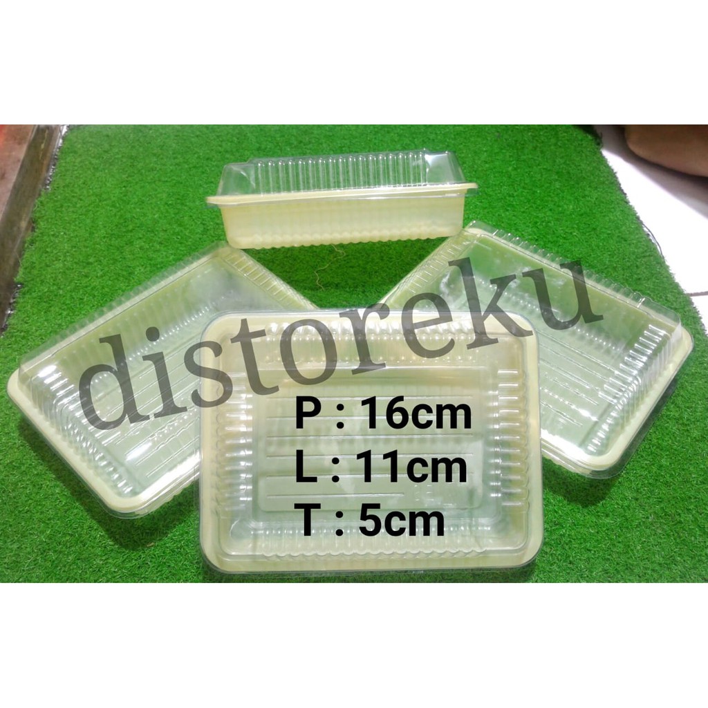 1PCS Mika Brownies CREAM KECIL Mika Kotak Kue Nasi Lunch Box Catering Bento Tray SMALL
