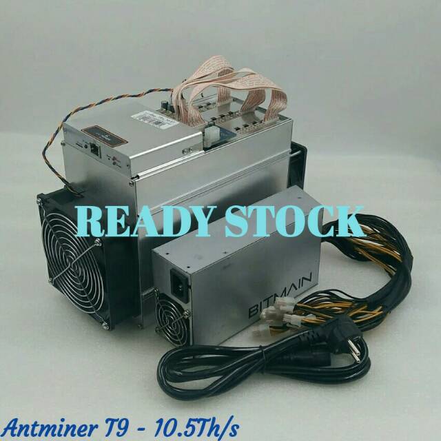 Limited Stock AntMiner T9 10.5T With BITMAIN 1600W PSU 90% is New