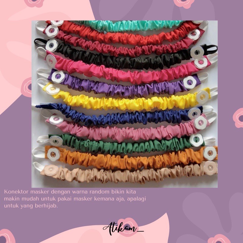 [ Termurah ] Konektor Masker /Konektor Kancing Hijab Lucu