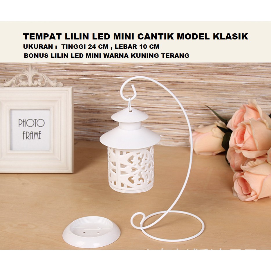 Tempat Lilin Led mini model Retro Klasik Romantis / LED CANDLE HOLDER