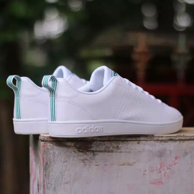 Sepatu Ads Neo Advantage White List Green 100% Original