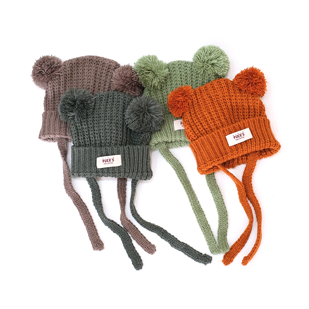 BEANIE BAYI PUER'S GILLI BEANIE ( TOPI BAYI/ TOPI ANAK /BEANIE ANAK/ KUPLUK BAYI)