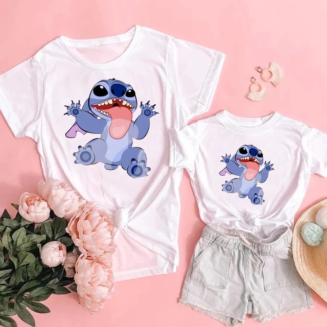 MYSTIQUE.ID-BAJU KAOS STITCH T-SHIRT LUCU DAN AESTHETIC
