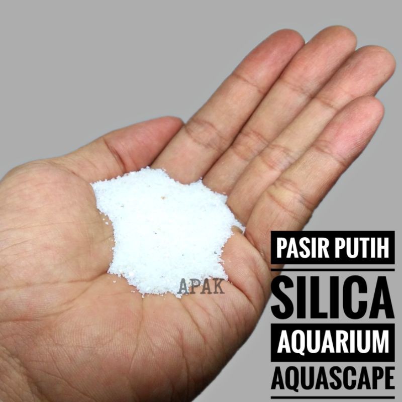 Jual Pasir Putih Silica Silika Aquarium Aquascape Air Terjun 500 Gr