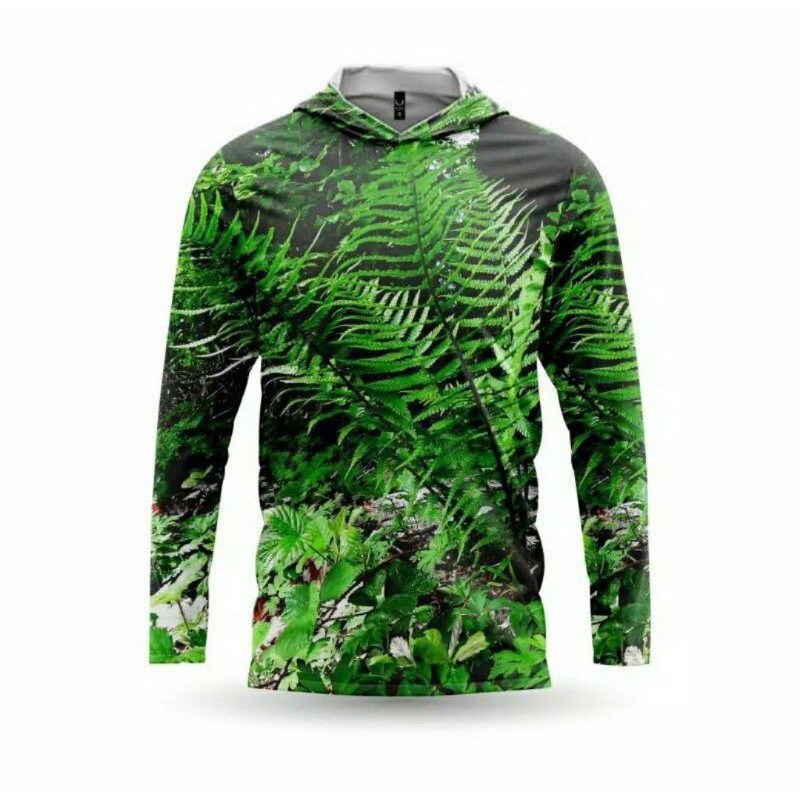 Kawan Sehobi Baju Camo Motif Daun Hoodie