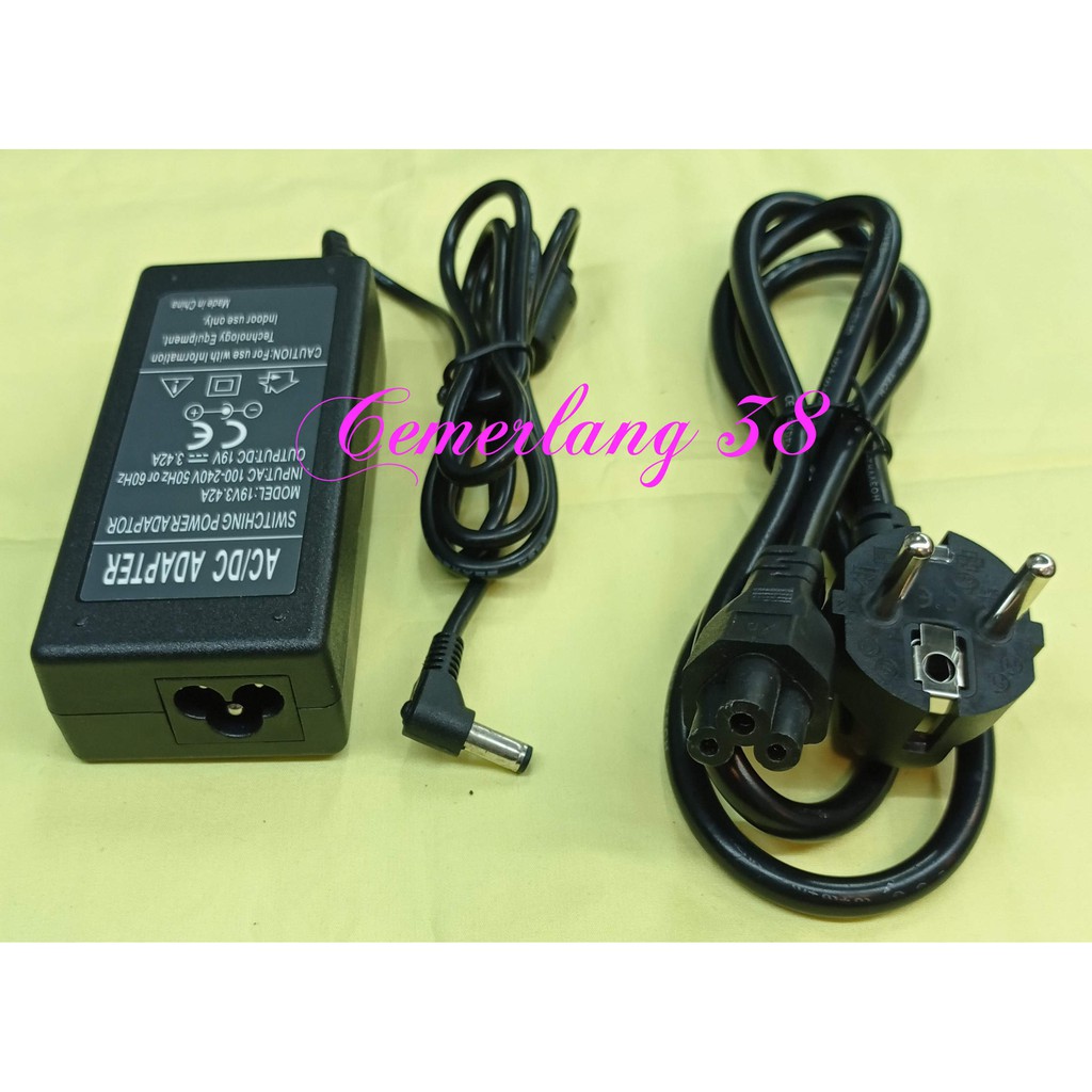 Adaptor / Charger Laptop / Notebook 19V-3,42A + Kabel Power AC 19 V