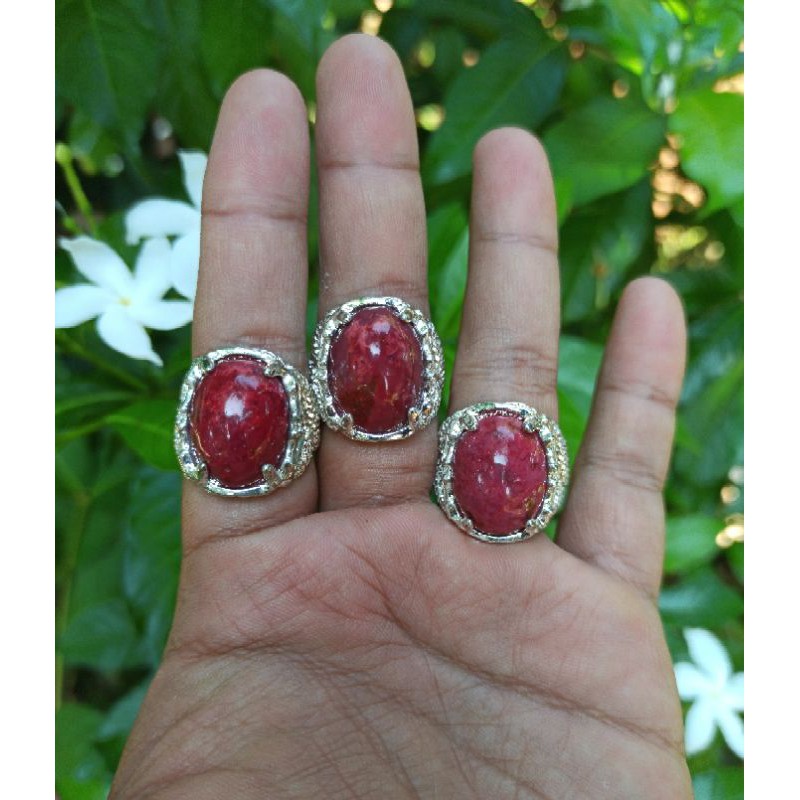 CINCIN BATU AKIK RUBAH MERAH (N)