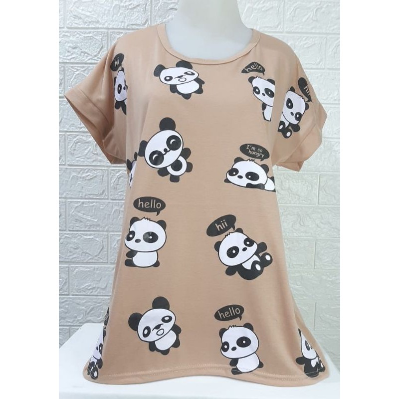 PROMO!!!KAOS WANITA JUMBO PANDA/HARGA GROSIR/HARGA MURAH