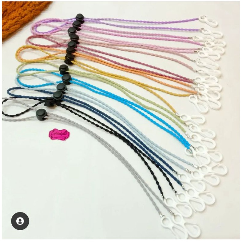 Fitalafita kalung masker tali Boba serut panjang 65cm