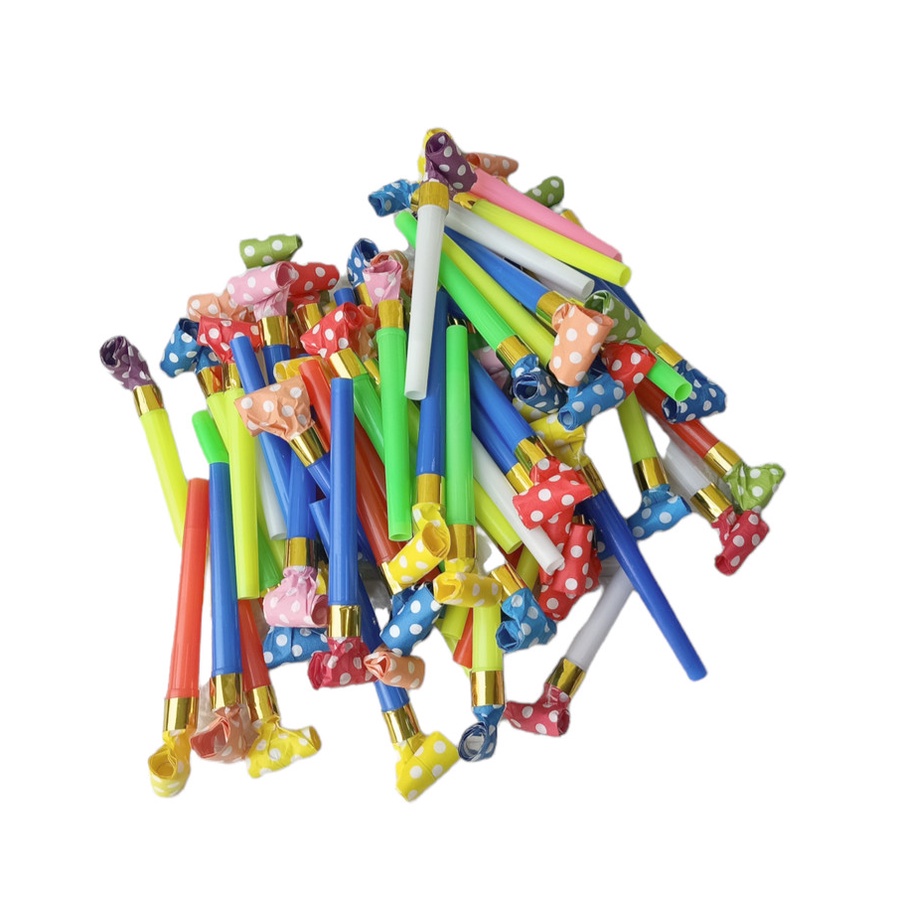 TERLARIS TEROMPET LIDAH POLKADOT / Terompet Ulang Tahun Pesta Kertas Polkadot / Souvenir Ulang Tahun / Perlengkapan Pesta