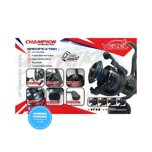 KATROL PANCING, REEL VEZEL - CHAMPION 1000/2000/3000/4000