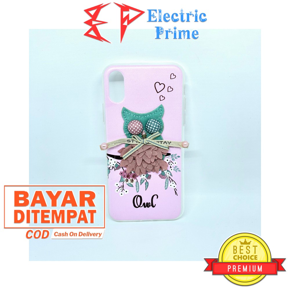 Case iPhone XS Max Silicone Casing Silikon TPU Pink Motif Binatang