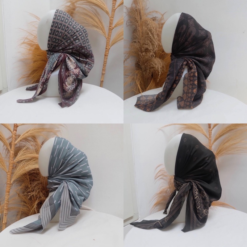 HIJAB VOAL MOTIF (HANNA) /HIJAB SEGIEMPAT MOTIF KATALOG 2