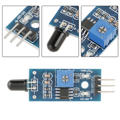 Kit Sensor Api Deteksi Kebakaran dgn Modul Penerima inframerah BB-02