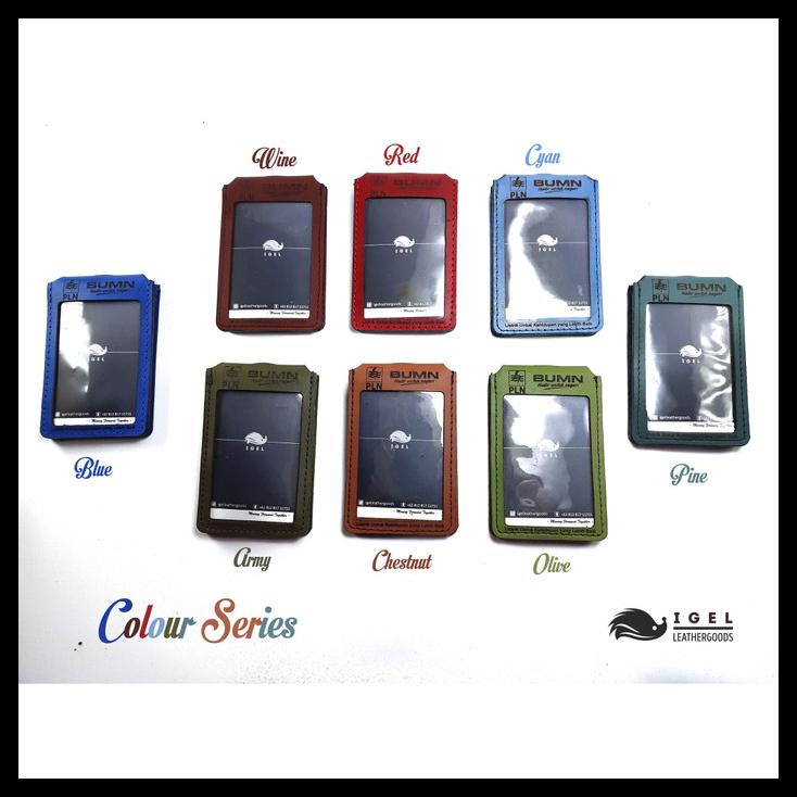 

TERBARU ID CARD HOLDER KULIT MAGNETIC + LANYARD - COKELAT TUA TERBARU