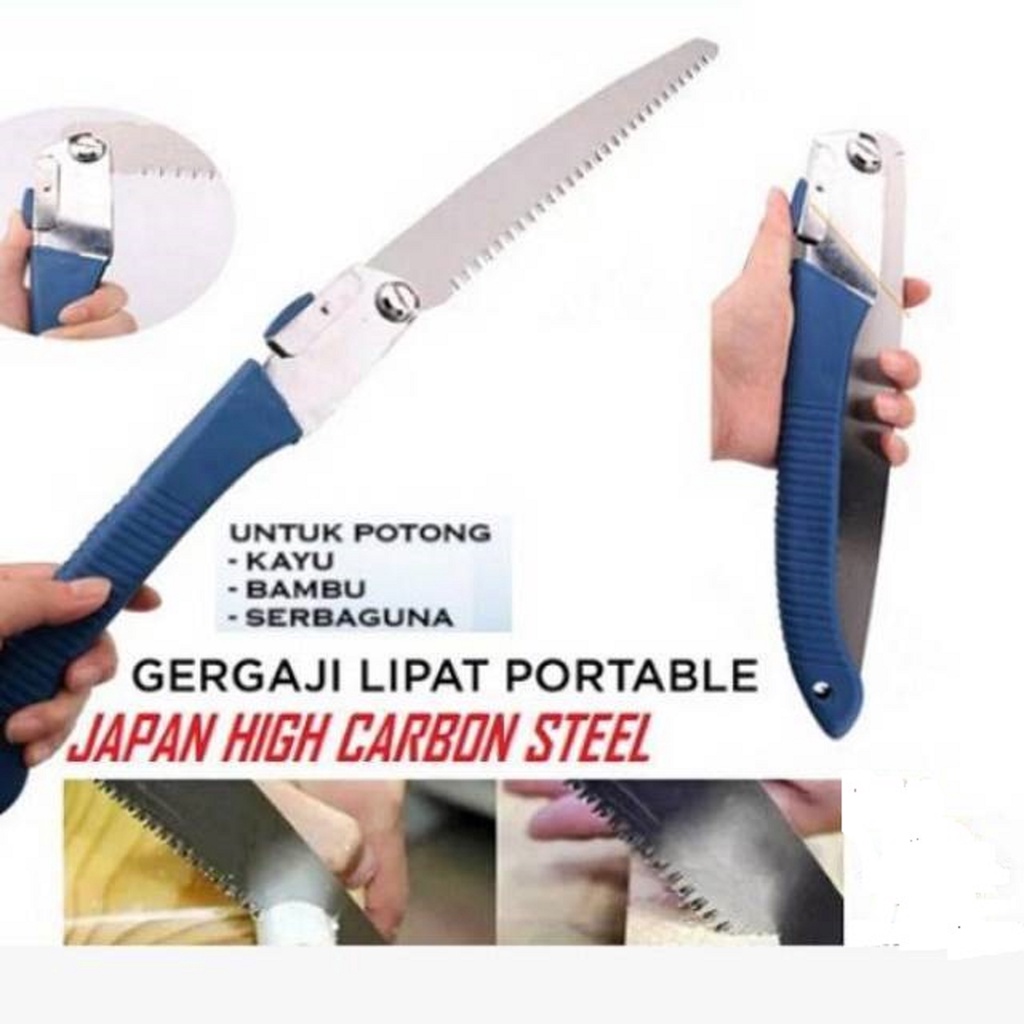 Gergaji Lipat/Folding SAW Potong Kayu/Bambu Portable Stainless Steel