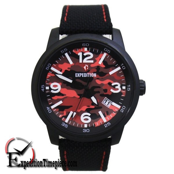 Jam Tangan Expedition E 6671 M Black Red White