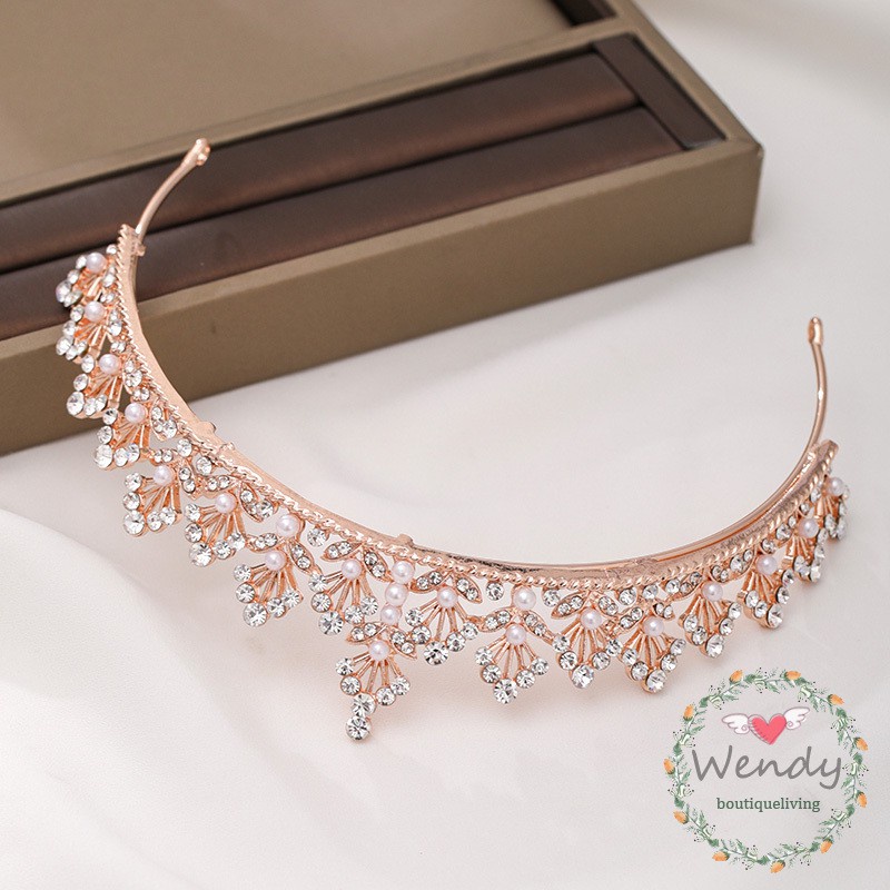 Edelweiss Crown - Mahkota Pengantin / Bridesmaid - Bridal Crown Mutiara - Wedding Crown