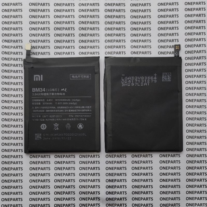 BAT BATTERY BATERAI BATRE XIAOMI MI NOTE PRO BM34 ORIGINAL