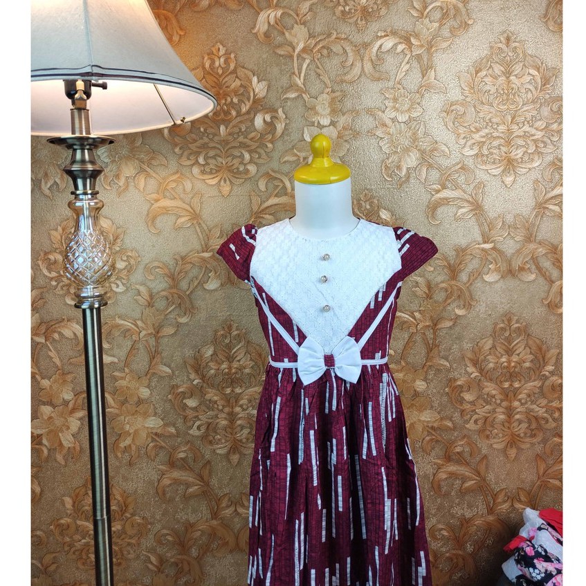Dress Anak Perempuan Gaun Anak Lucu 4 - 7  Tahun Baju Anak Cewek Perempuan