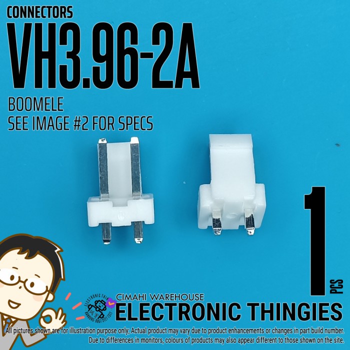 VH3.96-2A BOOMELE KONEKTOR VH3.96 HEADER 2P 2 PIN MALE 3.96
