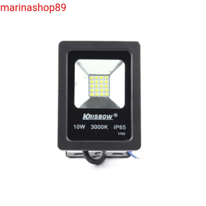 krisbow lampu sorot led SMD 10 w kuning_lampu taman_lampu outdoor 10 w