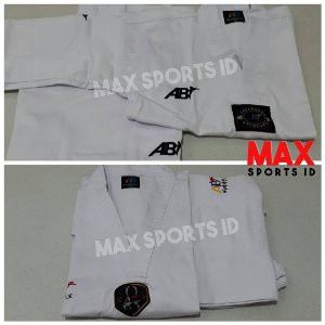 Jual Terlaris Dobok AB Champion Seragam Taekwondo Kerah Putih Limited