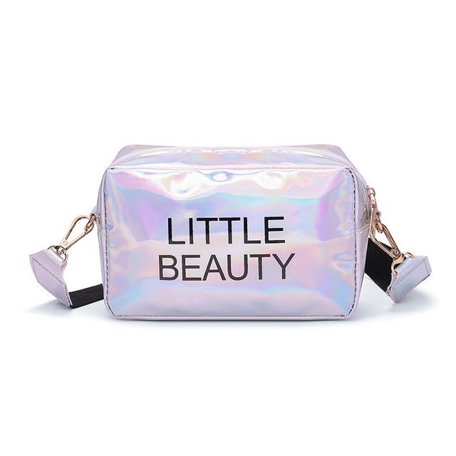 (COD) Tas Selempang Wanita Strap Resleting Sling Bag Tas Hologram MALLSHOPPING