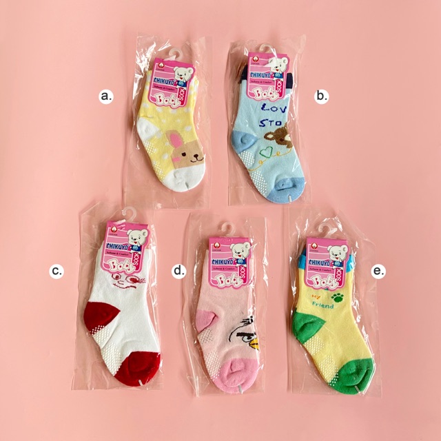 Kaus Kaki Chikuyo Socks Baby Balita Cotton Soft