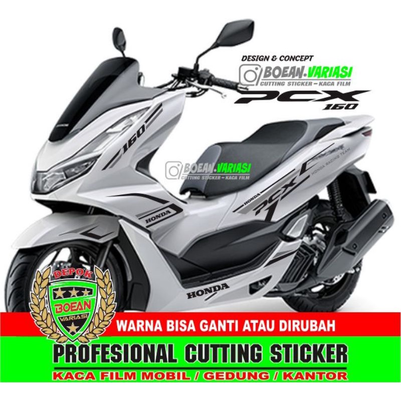 Cutting Sticker all new pcx 160 pcx 150 striping pcx Putih