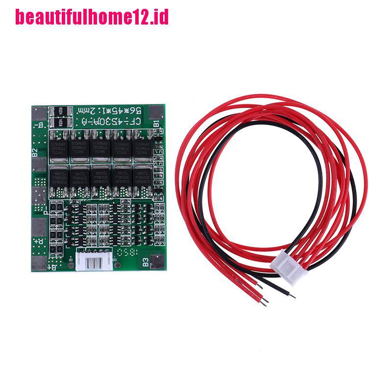 Papan Pelindung Baterai 18650 li-ion cell 14.8v 30a bms pcb balance