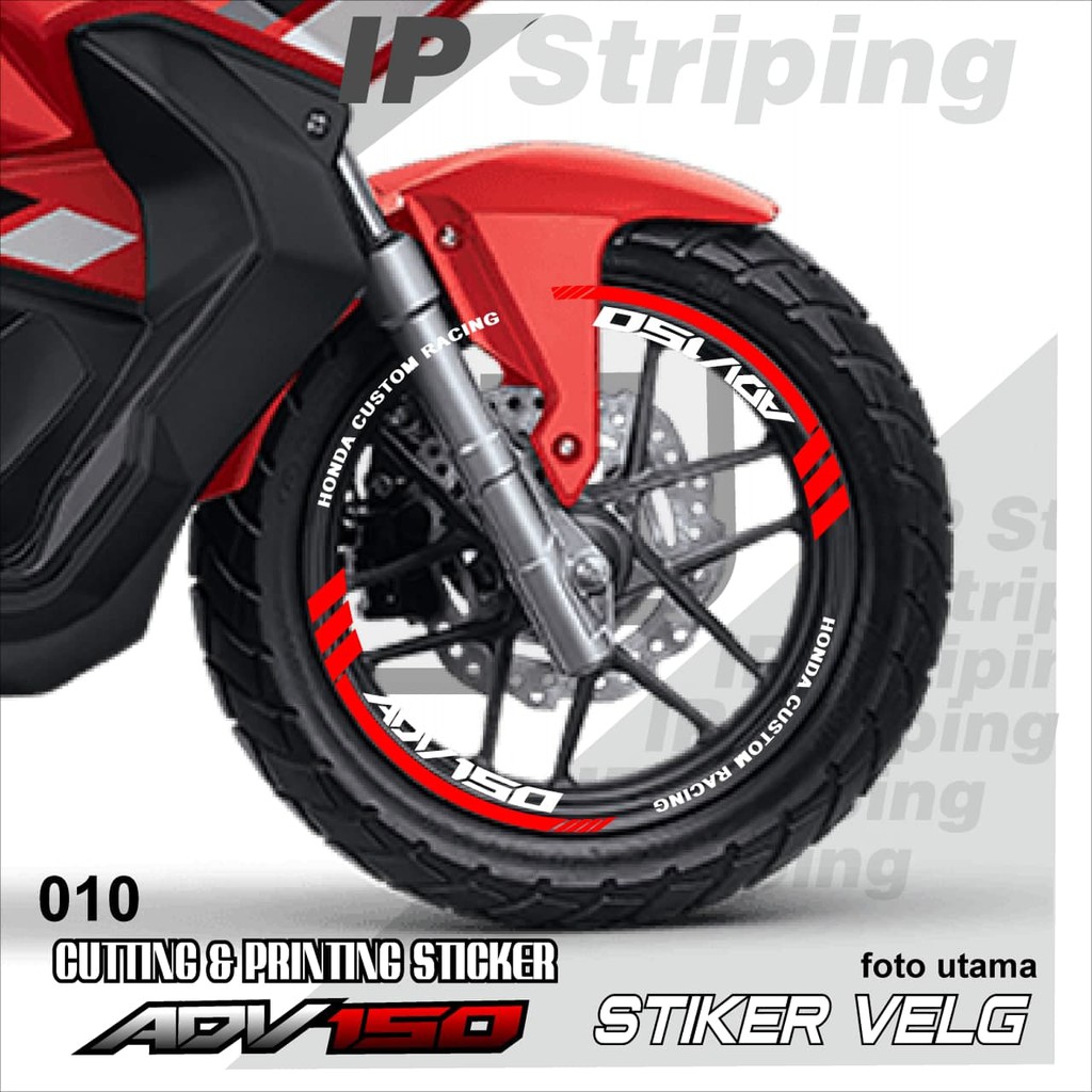 ADV150 sticker velg ADV150 motor HONDA motor sticker velg variasi Racing ADV150.010(cod) stiker velg