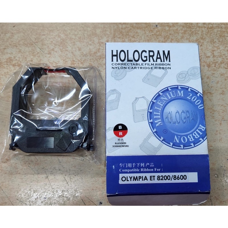 Pita Amano/Olympia ET-8200/8600 merek Hologram warna black &amp; red ribbon cartridge untuk mesin absen absensi ET8200 ET8600 newmark olimpia