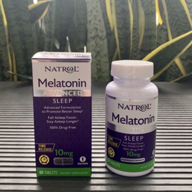 NATROL advanced sleep melatonin 10mg time release 60tabs tidur