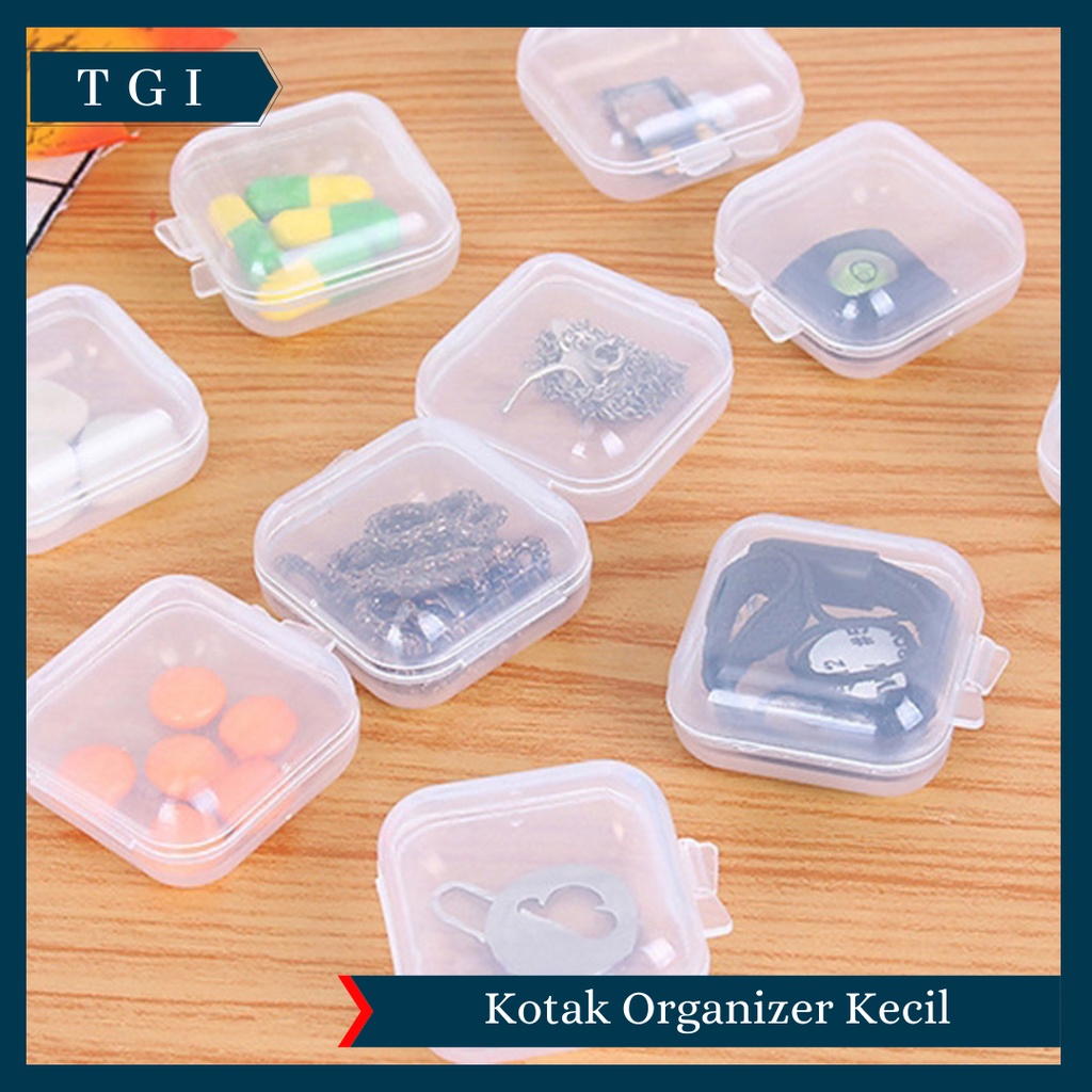 TGI - KOTAK KECIL SIMPAN MEMORY CARD EARPLUG / KOTAK PLASTIK SERBA GUNA / MINI BOX AKSESORIS