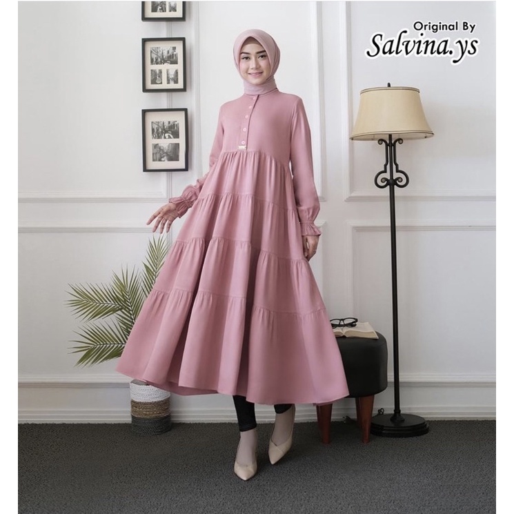 LONG TUNIK ORIGINAL BY SALVINA YS / LONG TUNIK / TUNIK POLOS / TUNIK PREMIUM