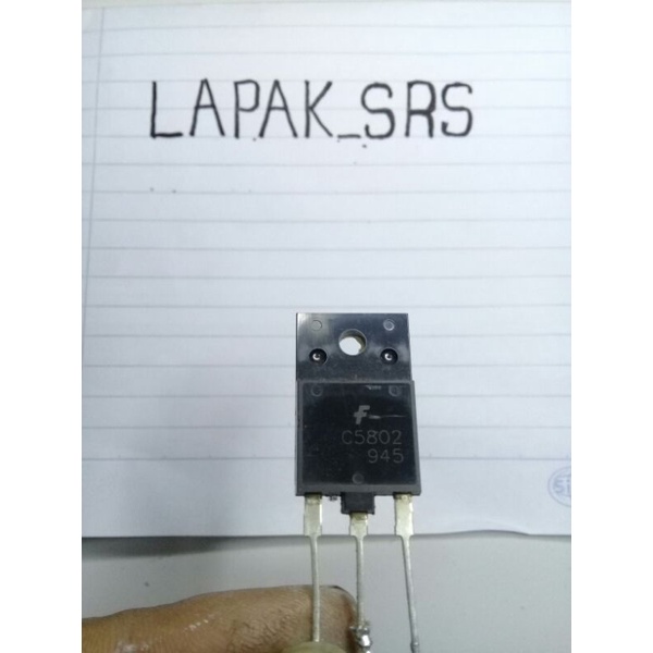 TR HORISONTAL C5802 / TRANSISTOR KSC 5802  CABUTAN ORIGINAL